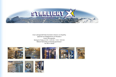 starlight-halogenshop.com/index.php - Elektronikgeschäft Dingolfing