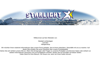 starlight-halogenshop.com - Elektronikgeschäft Dingolfing
