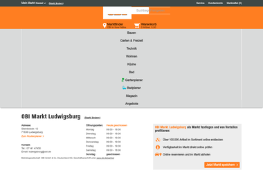 obi.de/baumarkt/ludwigsburg - Elektronikgeschäft Ludwigsburg