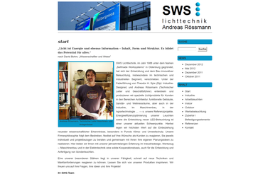sws-lichttechnik.de - Elektronikgeschäft Oldenburg
