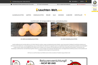 leuchten-welt.com - Elektronikgeschäft Recklinghausen