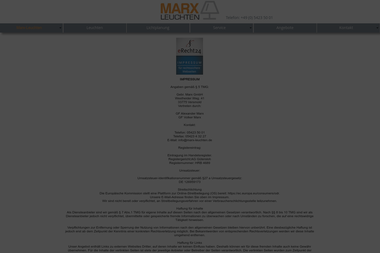 marx-leuchten.de/impressum.html - Elektronikgeschäft Versmold