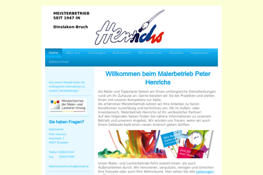 malerbetrieb-henrichs.de - Malerbetrieb Dinslaken