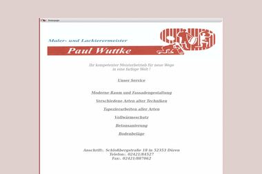 wuttke.de - Malerbetrieb Düren