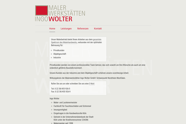 malerwerkstaetten-ingowolter.de - Malerbetrieb Pulheim