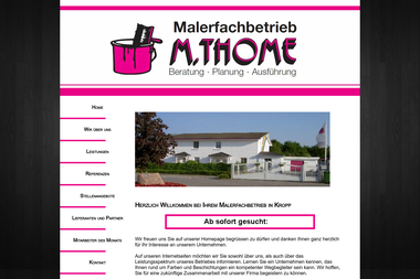 maler-thome.de - Malerbetrieb Schleswig