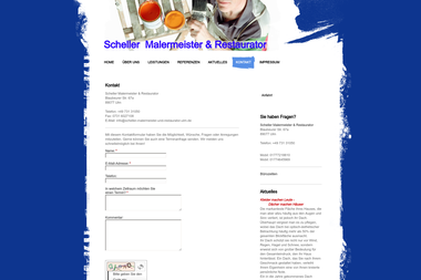 scheller-malermeister-und-restaurator-ulm.de/kontakt - Malerbetrieb Ulm