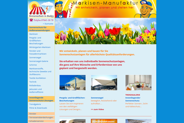 sonnenschutz-markisenbautechnik.de - Markisen, Jalousien Emmendingen