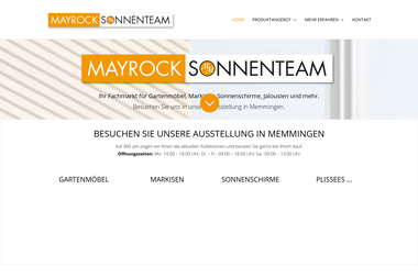 mayrock-sonnenteam.de - Markisen, Jalousien Memmingen