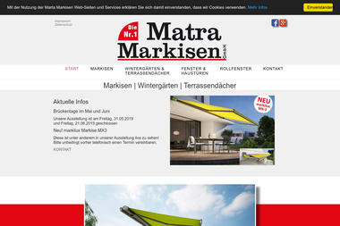 matra-markisen.de - Markisen, Jalousien Saarbrücken