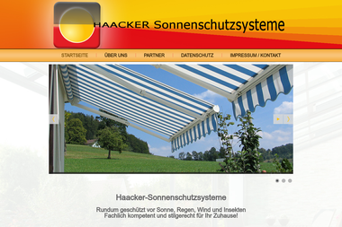 haacker-sonnenschutzsysteme.de - Markisen, Jalousien Wolfsburg