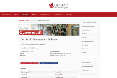 der-stoff.de/fillialen/stoff-haus/bremen-am-dobben.html - Nähschule Bremen