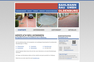 bahlmannbau.de - Pflasterer Oldenburg