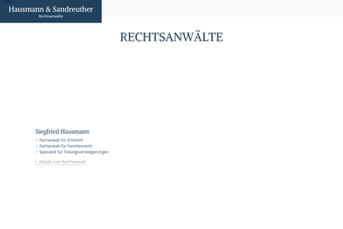 hausmann-sandreuther.de - Anwalt Schwabach