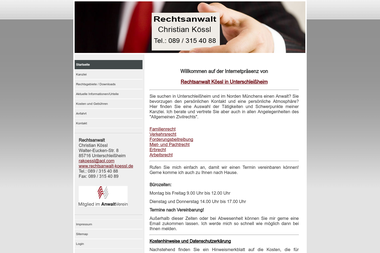 rechtsanwalt-koessl.de - Anwalt Unterschleissheim