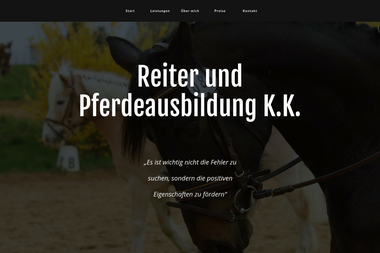 reiter-u-pferdeausbildung-kk.de - Reitschule Eisenberg