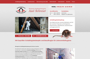 axel-schreier.com - Kammerjäger Aachen