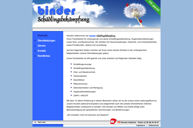 binder-schaedlingsbekaempfung.de/index_h.html - Kammerjäger Werl