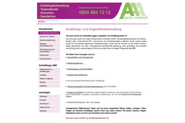 aaa-pestcontrol.com - Kammerjäger Zossen