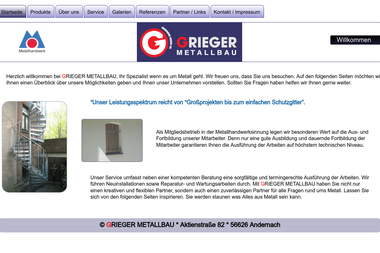 metallbau-grieger.com - Schlosser Andernach