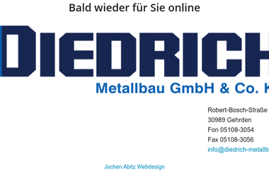 diedrich-metallbau.de - Schlosser Gehrden
