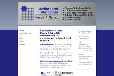 metallbau-mench-sohn.de - Schlosser Kassel