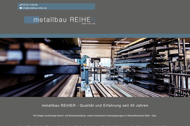 metallbau-reiher.de - Schlosser Limbach-Oberfrohna