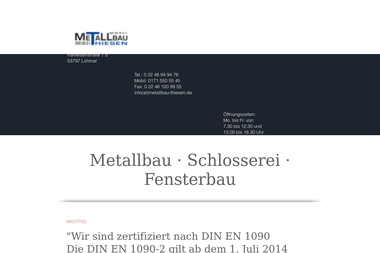 metallbau-thiesen.de - Schlosser Lohmar