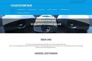 schliesstechnik-wilke.de - Schlosser Waltershausen