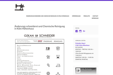 ozkanschneider.com - Schneiderei Köln