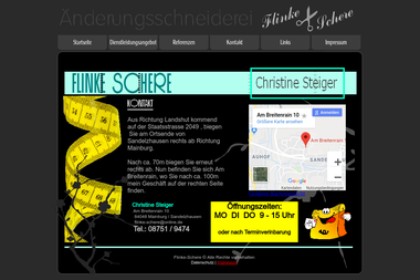 flinke-schere.net/kontakt.html - Schneiderei Mainburg