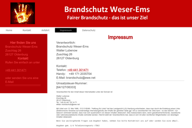 brandschutz-weser-ems.de/impressum - Schneiderei Oldenburg
