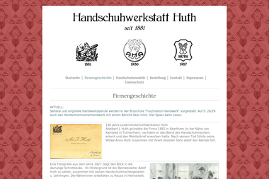 handschuhwerkstatt.de/firmengeschichte - Schneiderei Würzburg