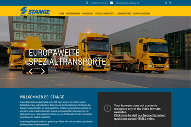 stange-schwertransporte.de - LKW Fahrer International Hamburg