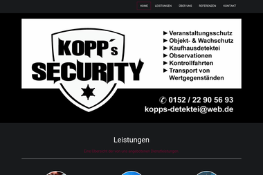 kopps-security.de - Sicherheitsfirma Arnstadt