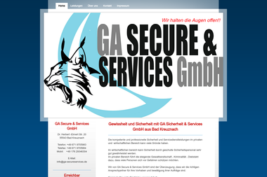 ga-secureservices.de - Sicherheitsfirma Bad Kreuznach