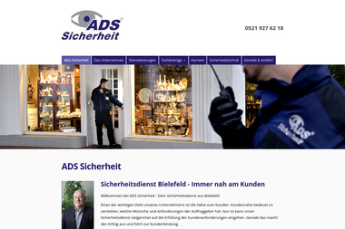 ads-sicherheit.com - Sicherheitsfirma Bielefeld