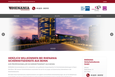 rhenania-sicherheit.de - Sicherheitsfirma Bonn