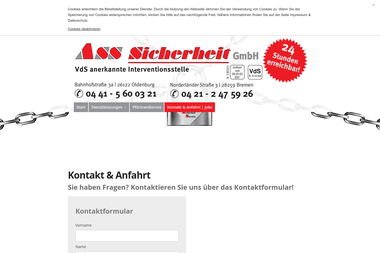 ass-sicherheit.com/kontakt - Sicherheitsfirma Bremen