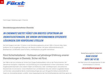fuerst-gruppe.de/niederlassungen/dienstleistungsunternehmen-chemnitz - Sicherheitsfirma Chemnitz
