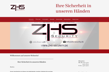 zhs-security.de - Sicherheitsfirma Dülmen