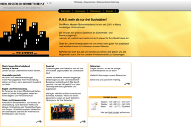 rhs-security.com - Sicherheitsfirma Mainz
