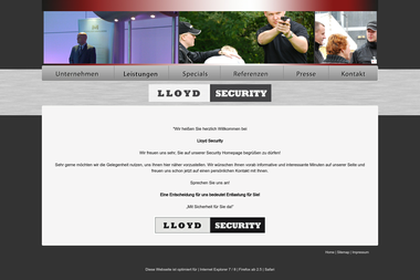 lloyd-security.de/de/index.htm - Sicherheitsfirma Ratzeburg