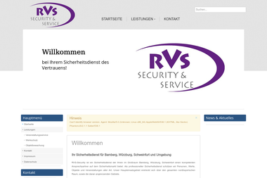 rvs-security.de - Sicherheitsfirma Schweinfurt