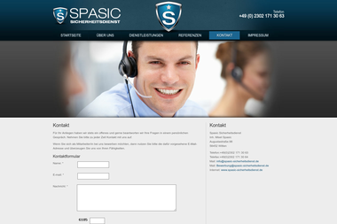 spasic-sicherheitsdienst.de/kontakt.php - Sicherheitsfirma Witten