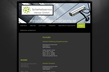 sicherheitsservice-hense.info/kontakt - Sicherheitsfirma Wolfsburg