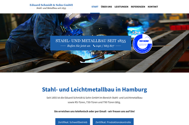 ed-schmidt-metallbau.de - Stahlbau Hamburg
