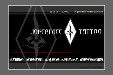 jokerface-tattoo.de - Tätowierer Laatzen