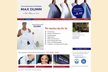 max-dumm.de - Chemische Reinigung Bad Aibling