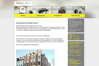 reinigung-schwethelm.de - Chemische Reinigung Bochum